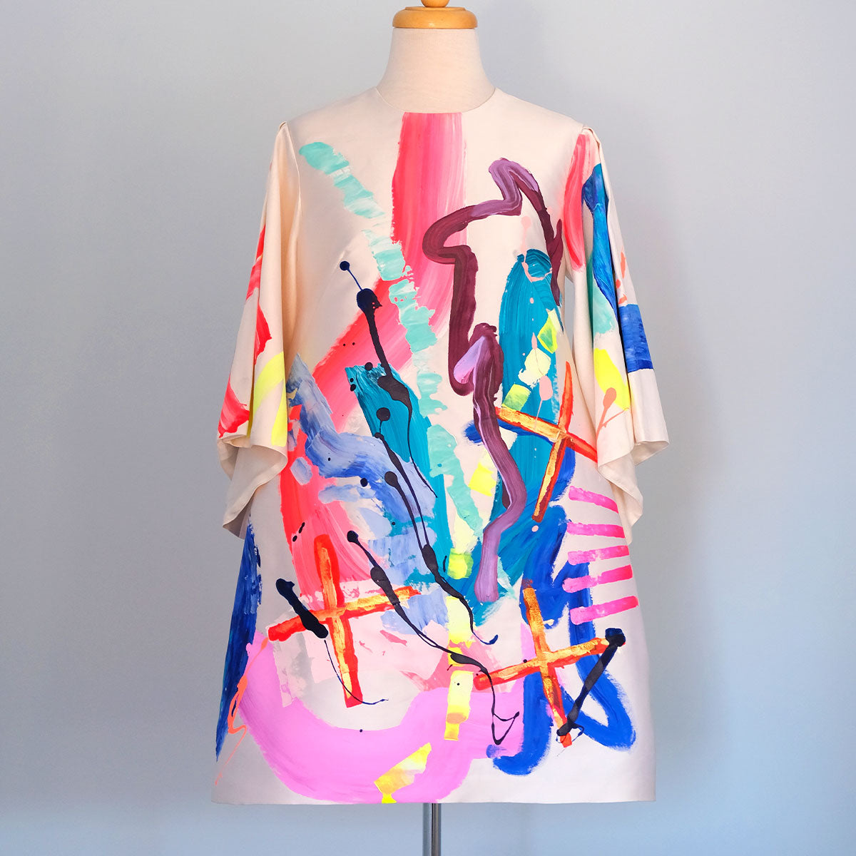 Open Skies | Silk Fluted Sleeve Dress