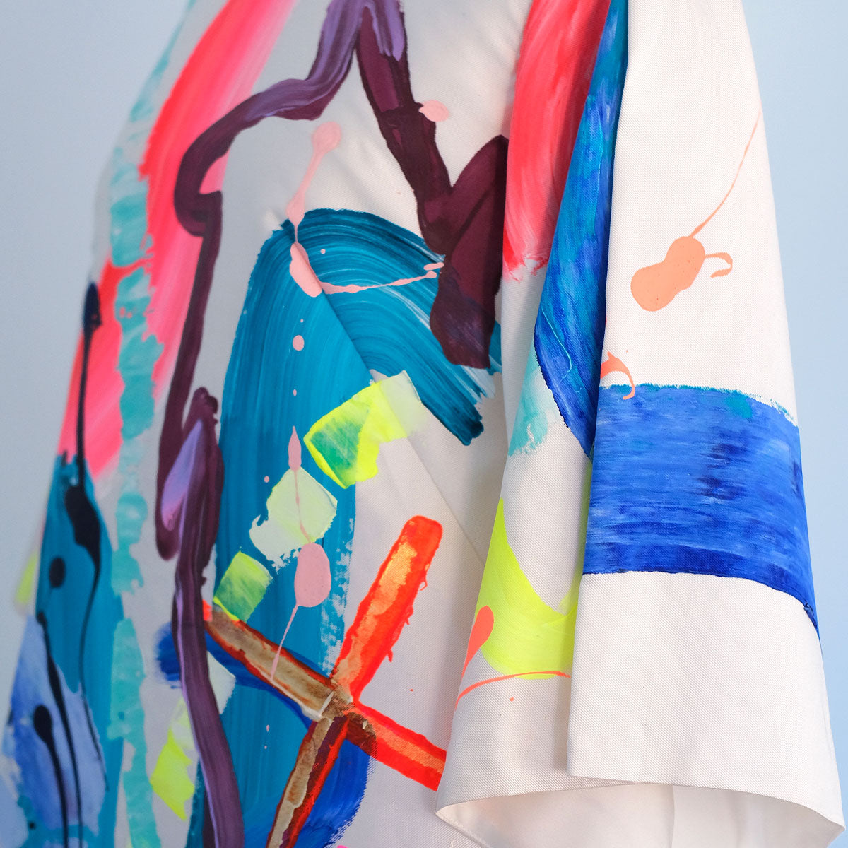 Open Skies | Silk Fluted Sleeve Dress