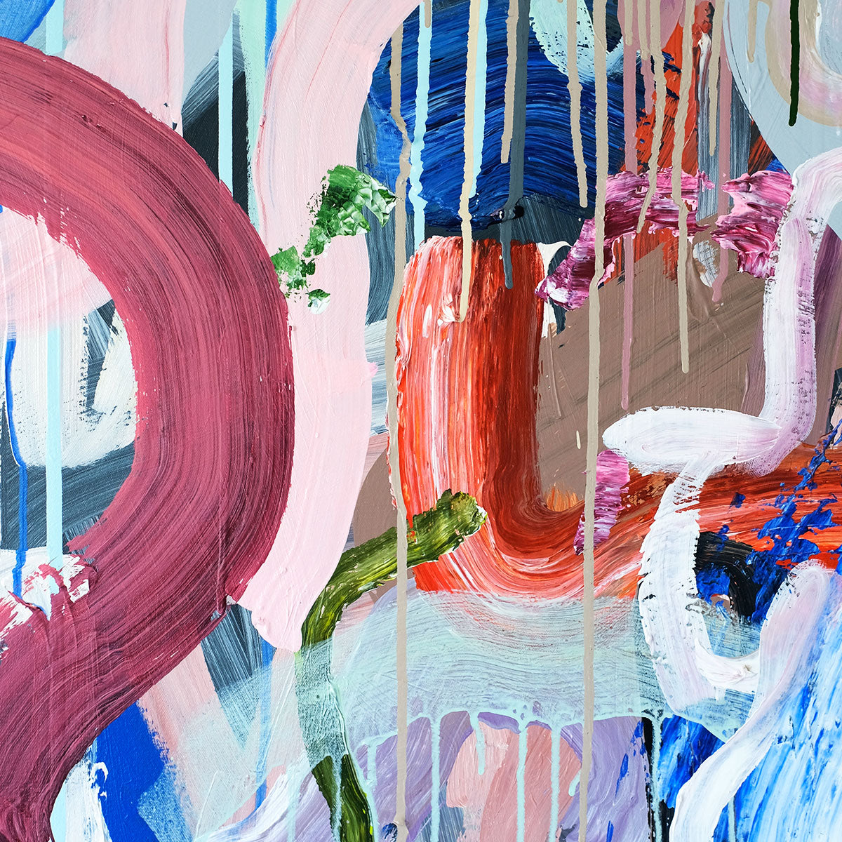 meet me at midnight 780mm x 780mm - Tiff Manuell