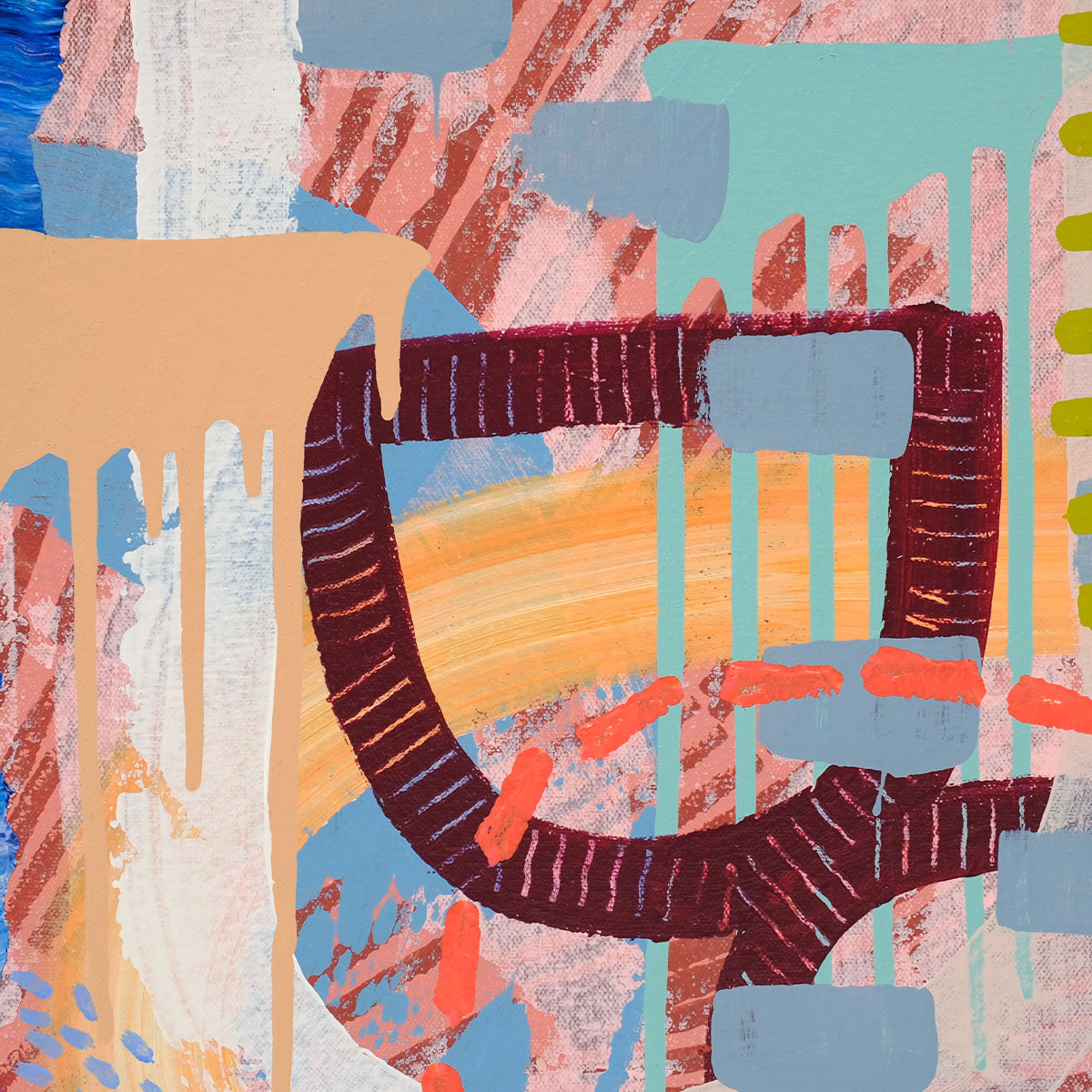rooftop dancing 450mm x 450mm