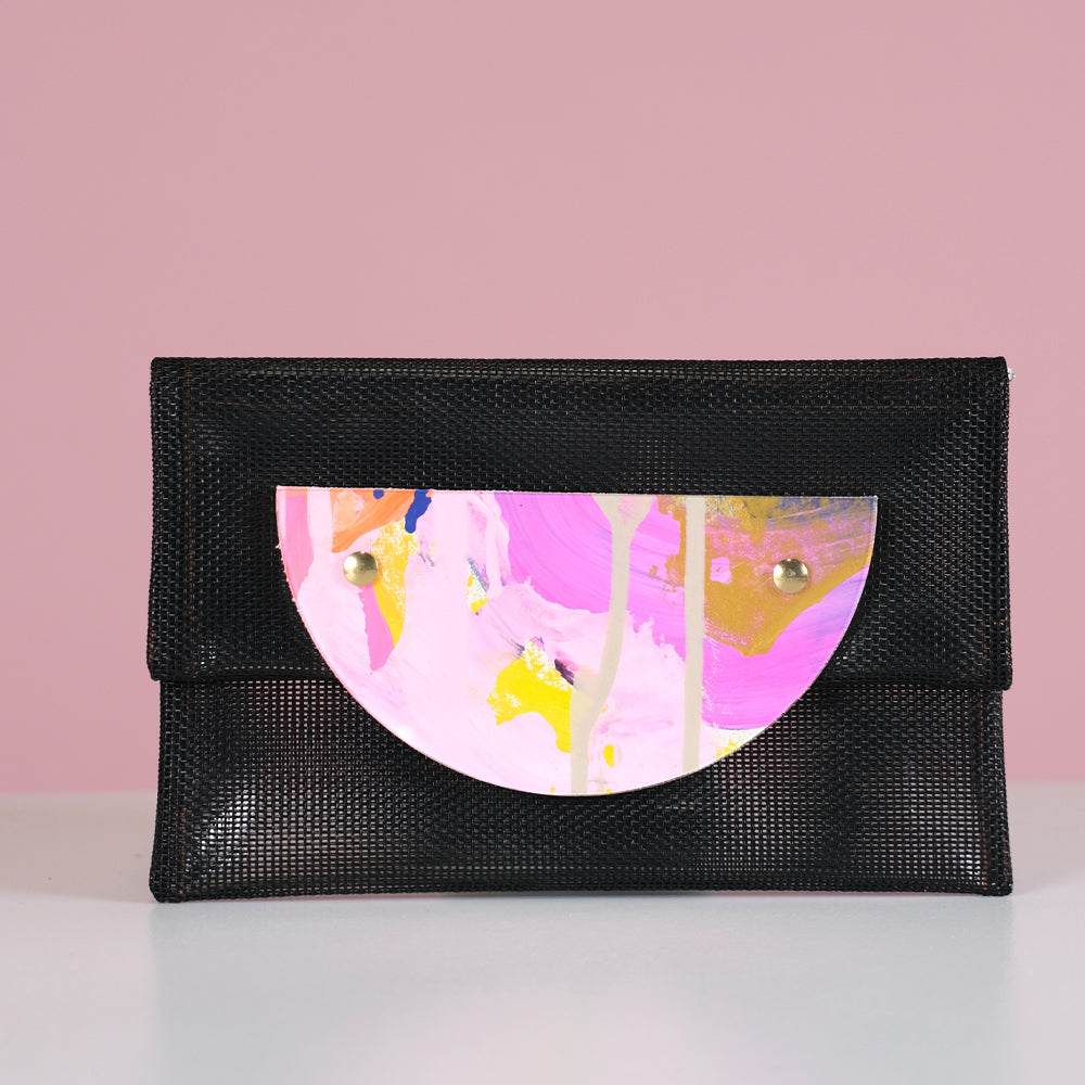 Be Yourself | Crescent Perspex Clutch