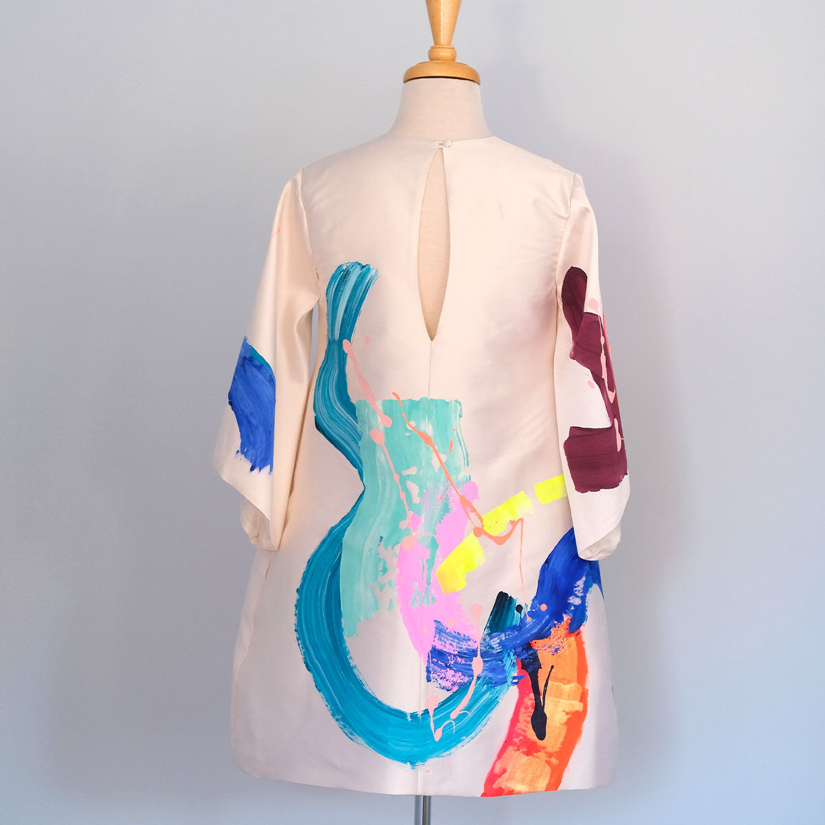 Open Skies | Silk Fluted Sleeve Dress