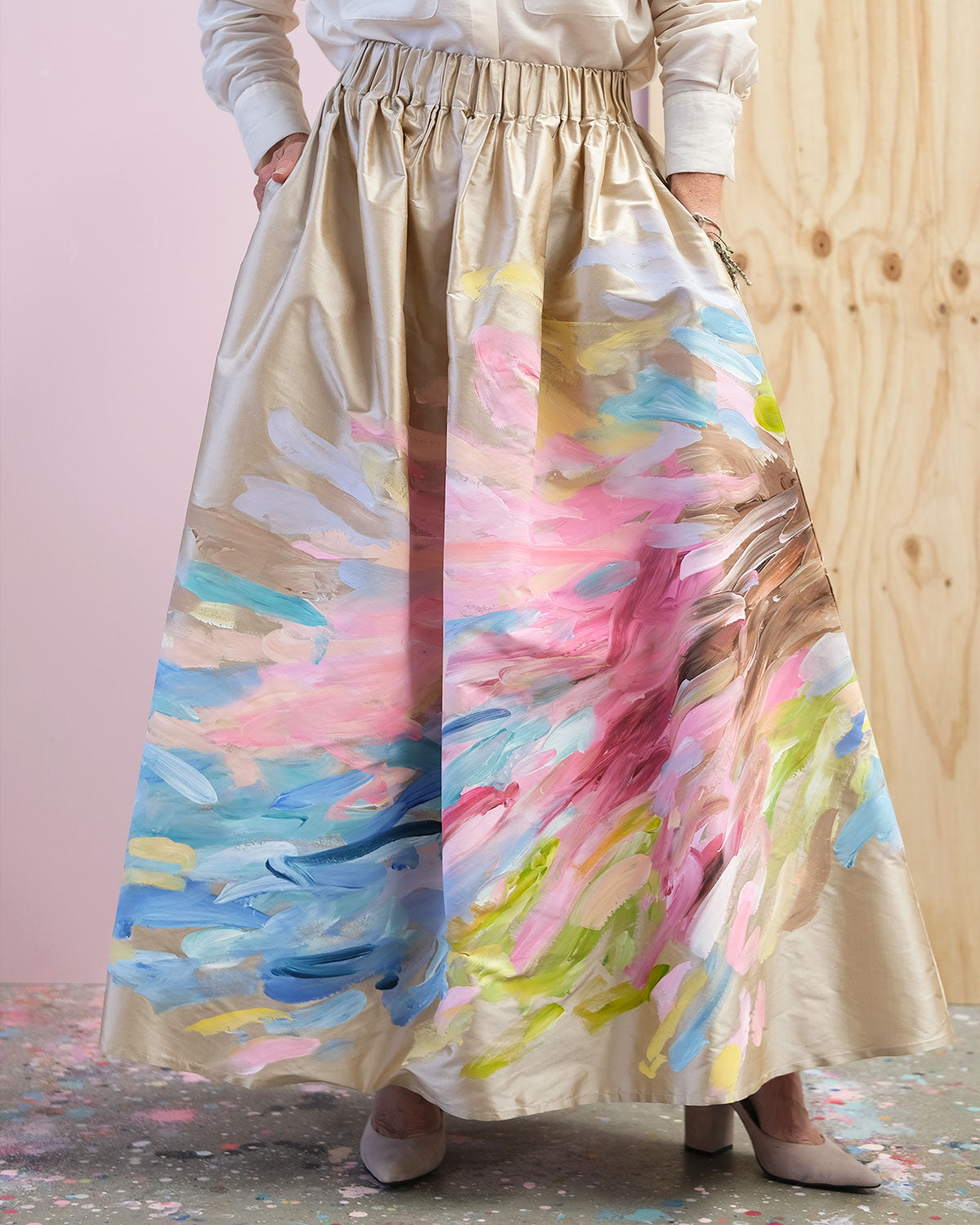 Cascade | Silk Skirt Size 10