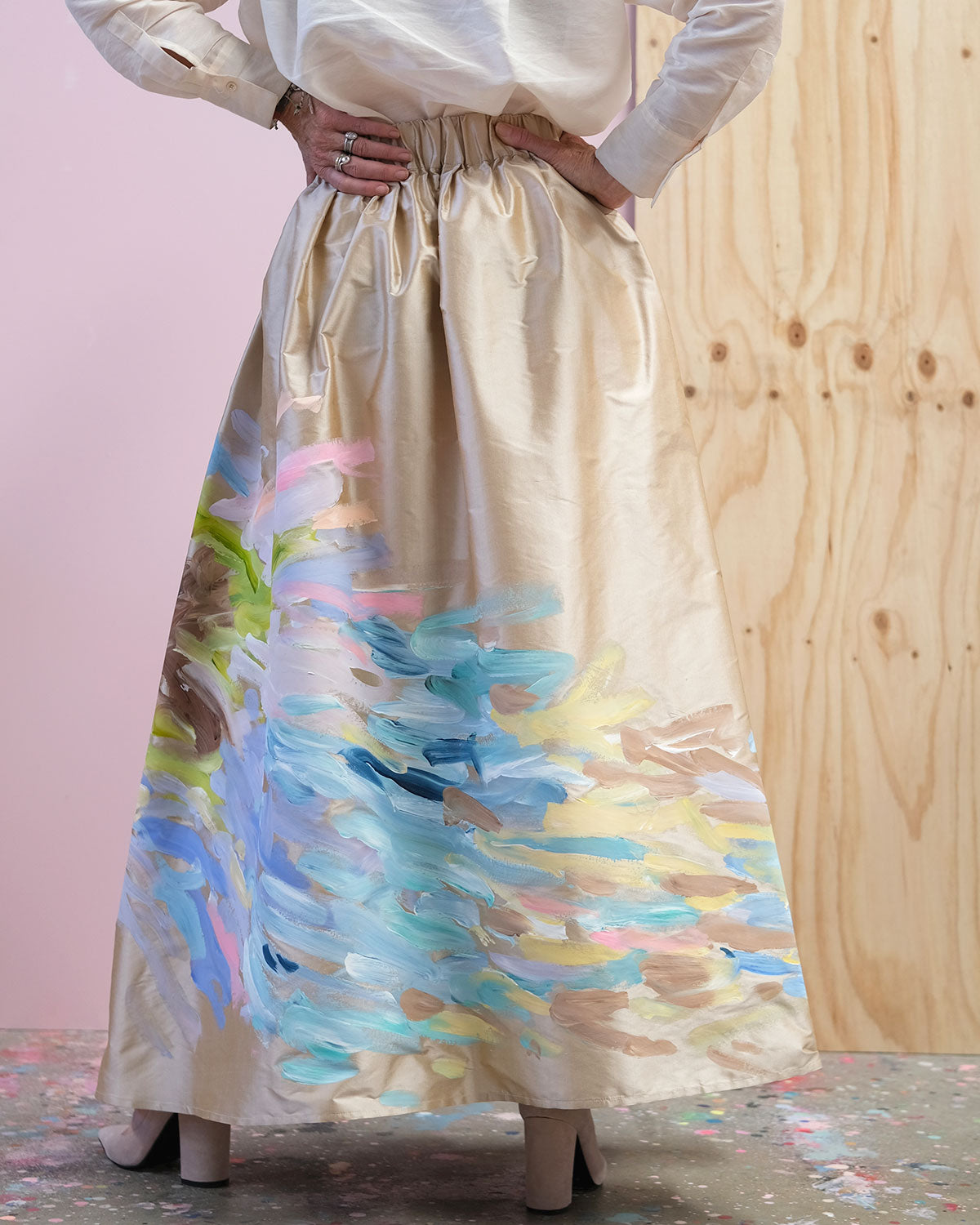 Cascade | Silk Skirt Size 10