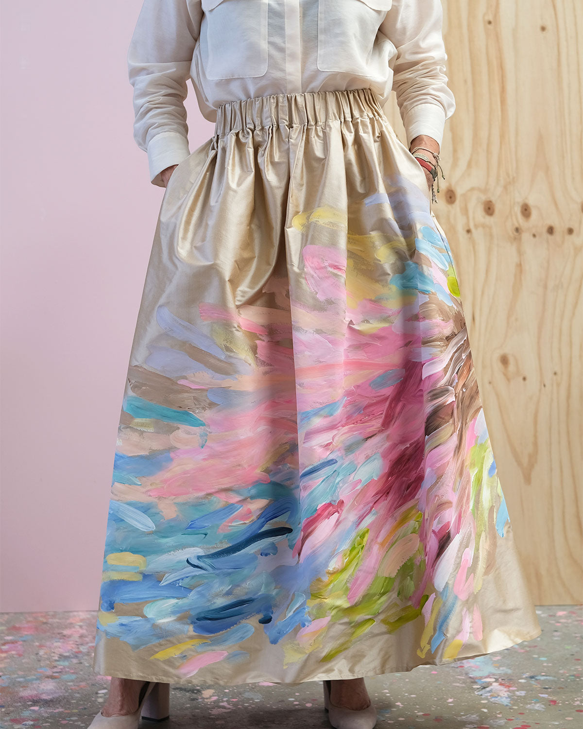 Cascade | Silk Skirt Size 10