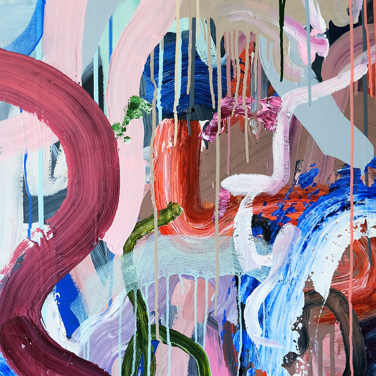 meet me at midnight 780mm x 780mm - Tiff Manuell