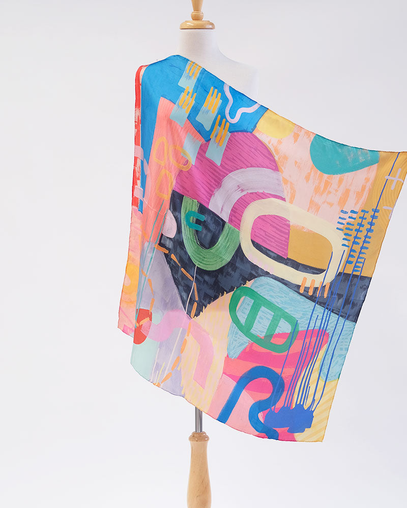 Wanderer | Silk Square Scarf (85 x 85cm)