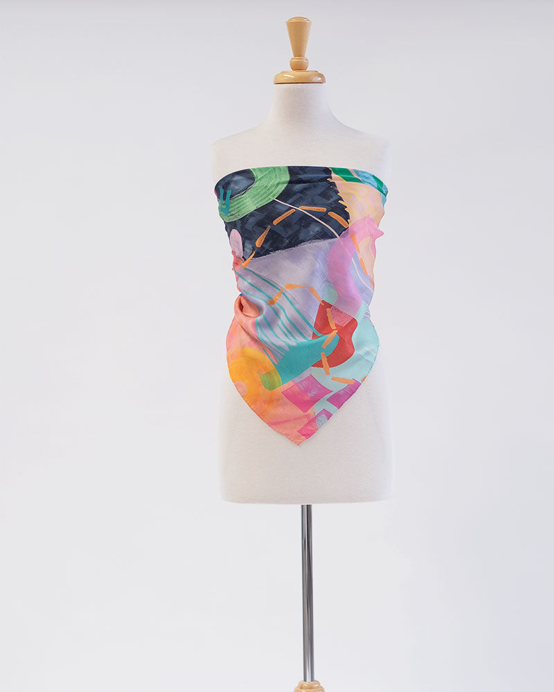 Wanderer | Silk Square Scarf (85 x 85cm)