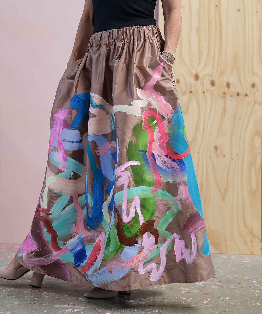 Behold | Silk Skirt Size 14