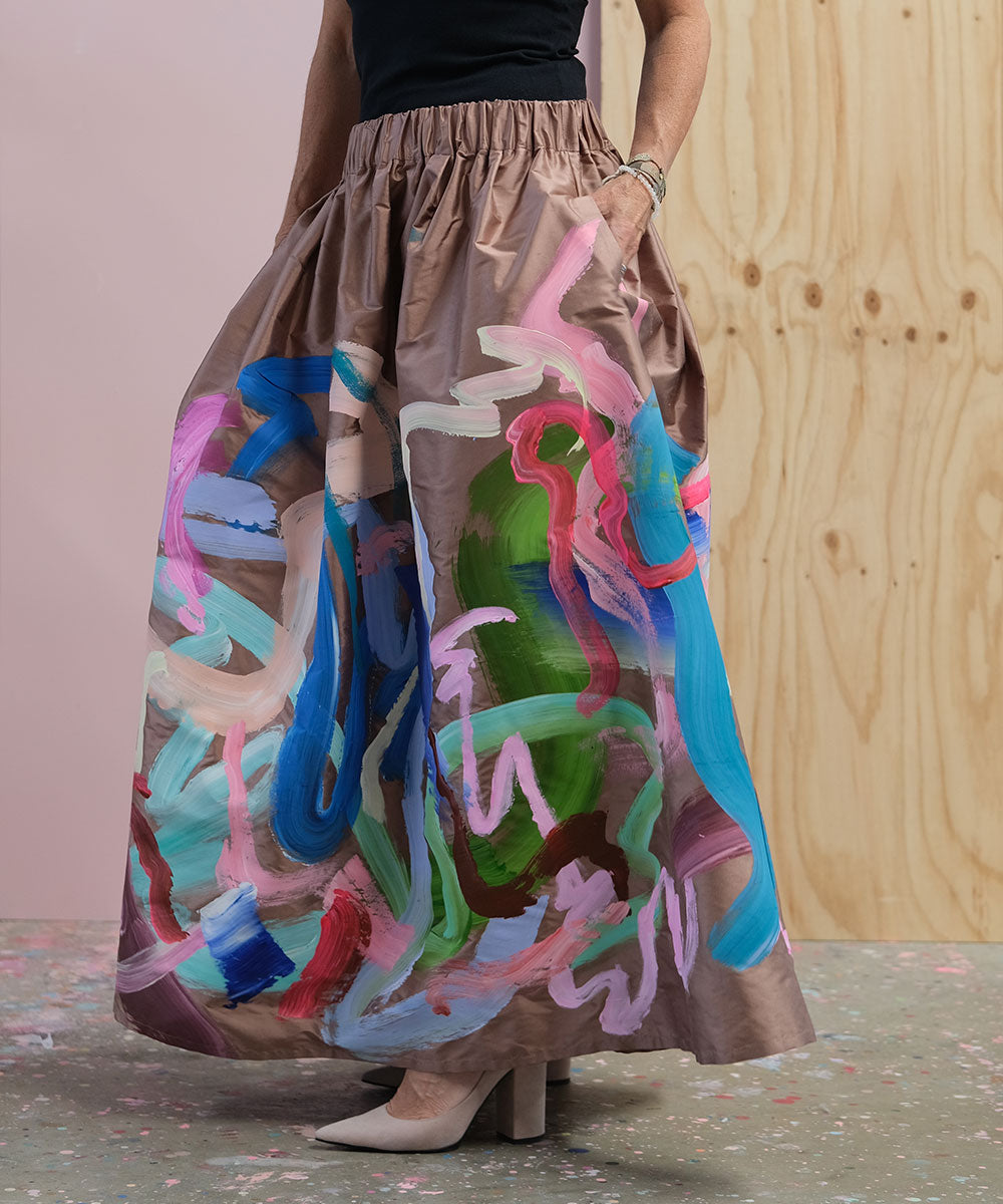 Behold | Silk Skirt Size 14