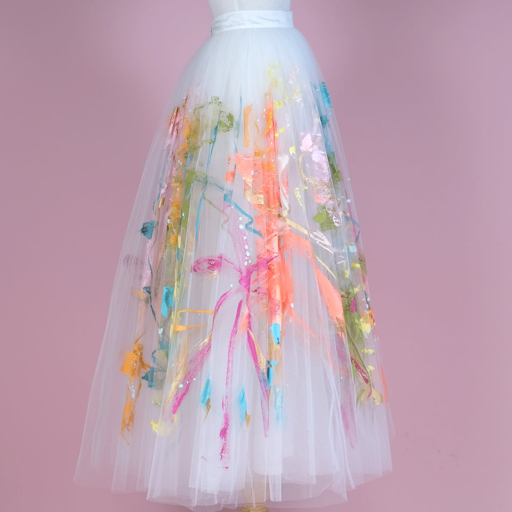 Peony | Size 6 Tulle Skirt (Sample w/ Imperfections) - Tiff Manuell